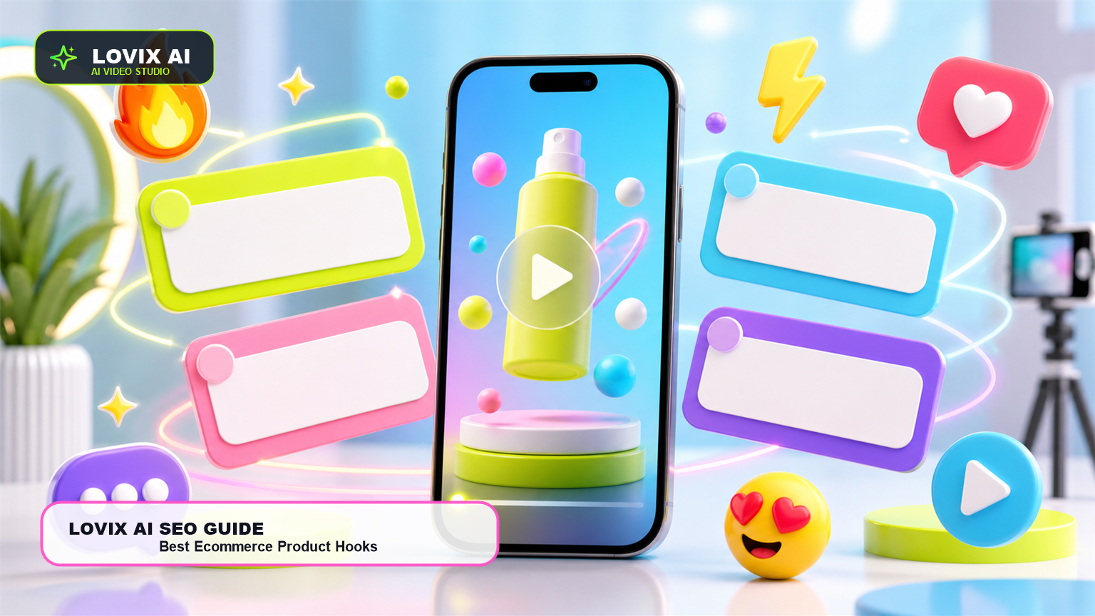 Best hooks for ecommerce product ads LOVIX AI cover