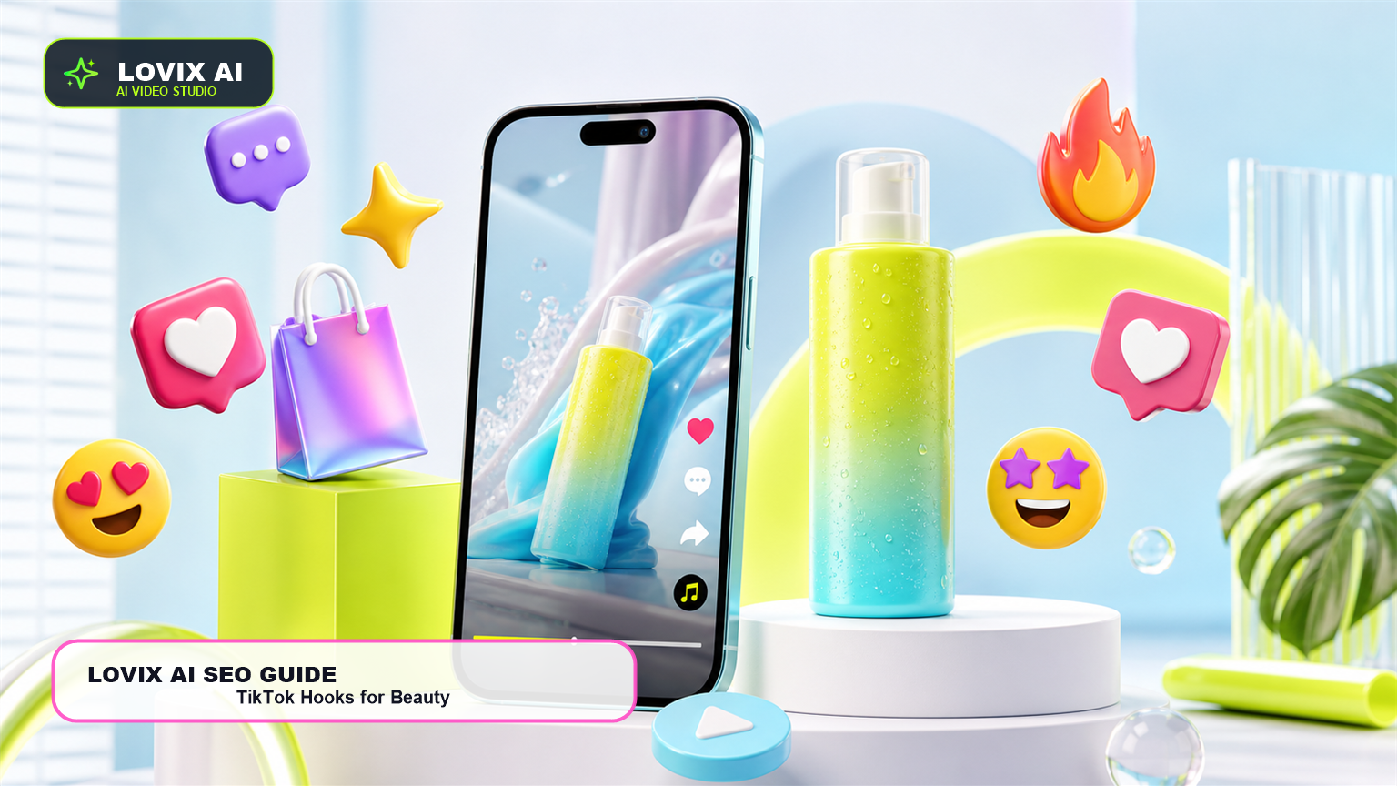 How to write TikTok hooks for beauty brands LOVIX AI cover